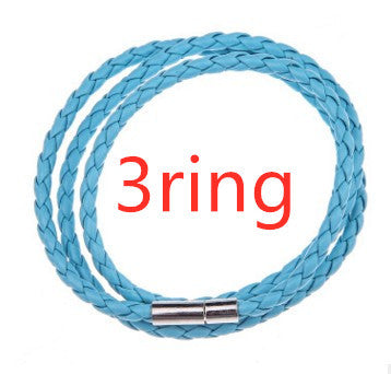 Personalized Mens Braided Genuine Leather Bracelet Stainless Steel Custom Beads Name Charm Bracelet For Men With Family Names A&S Collection