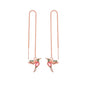 Elegant Hummingbird Earrings: Unique Long Drop Design with Tassels and Crystal Pendants – Perfect for Women and Girls Seeking Fashionable Jewelry CJ