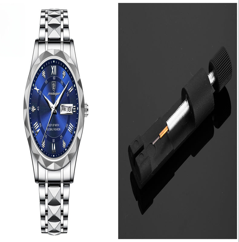Men's Waterproof Double Calendar Luminous Quartz Watch A&S Collection