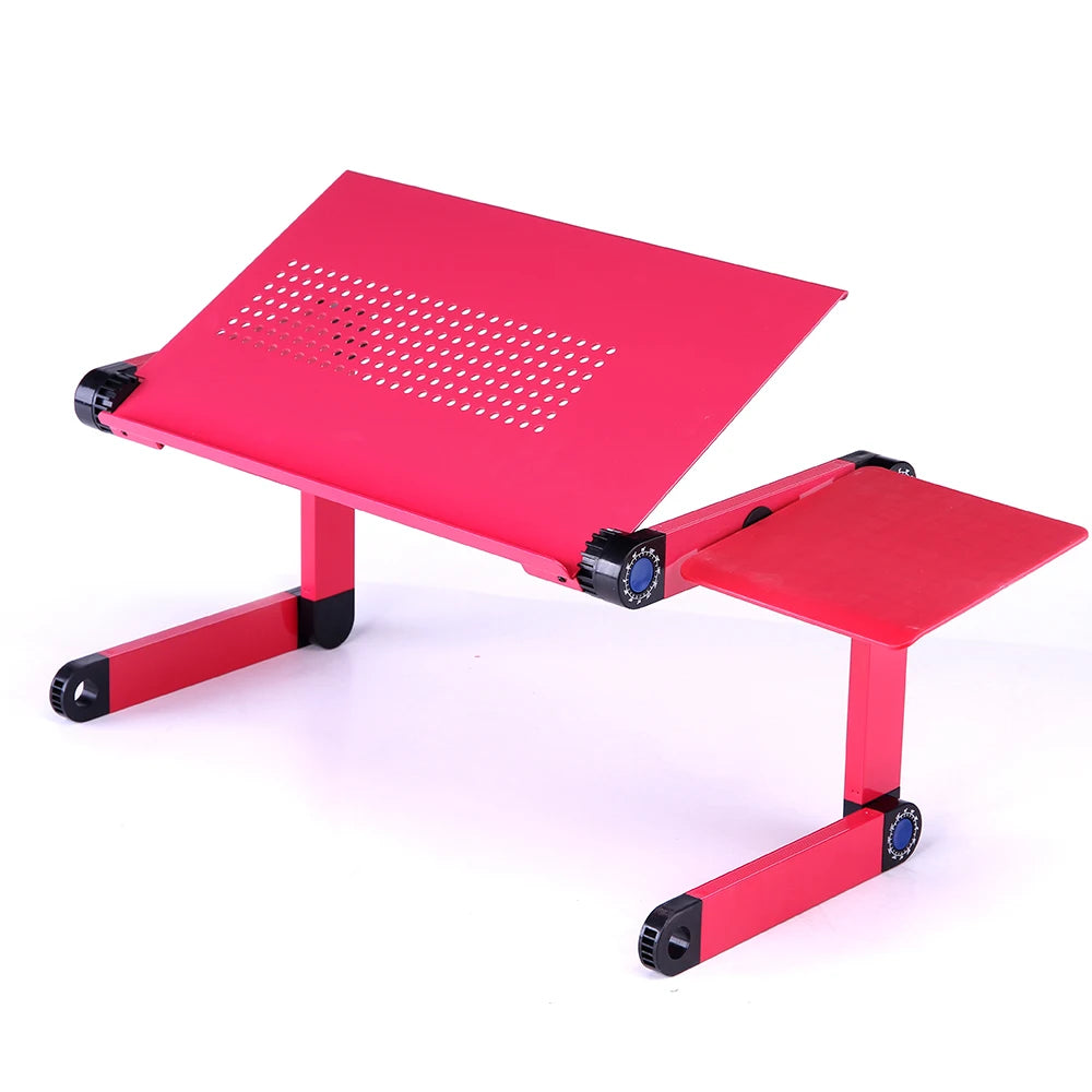 Adjustable Laptop Desk Stand Portable Aluminum Ergonomic Lapdesk For TV Bed Sofa PC Notebook Table Desk Stand With Mouse Pad A&S Collection