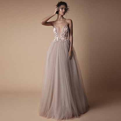 Bride Wedding Dress Women New Style Sling Bridesmaid Dress A&S Collection