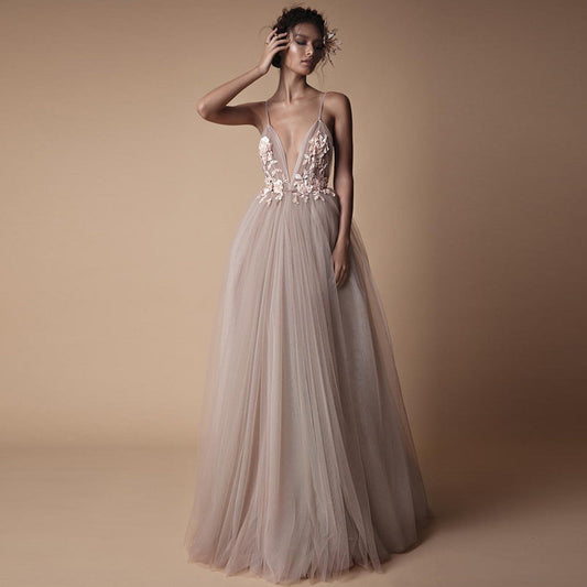 Bride Wedding Dress Women New Style Sling Bridesmaid Dress A&S Collection