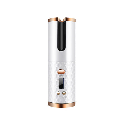 Rechargeable Automatic Hair Curler Women Portable Hair Curling Iron LCD Display Ceramic Curly Rotating Curling Wave Styer CJ