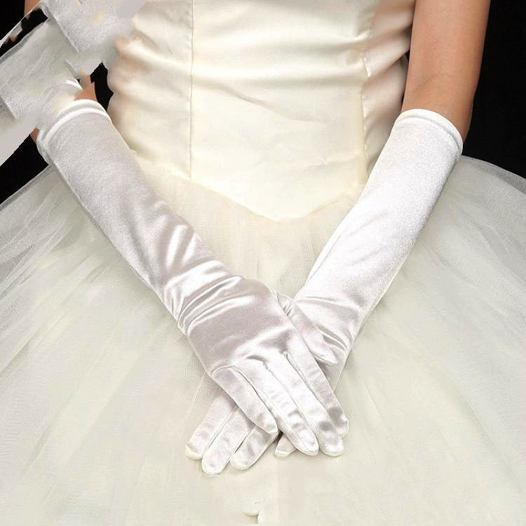 Wedding Dress Gloves Show Banquet CJ