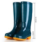 Women's Rain Boots Mid-high Tube Fashion Velvet Padded Thick Rain Boots Warm Winter Rain Boots Non-slip Adult
