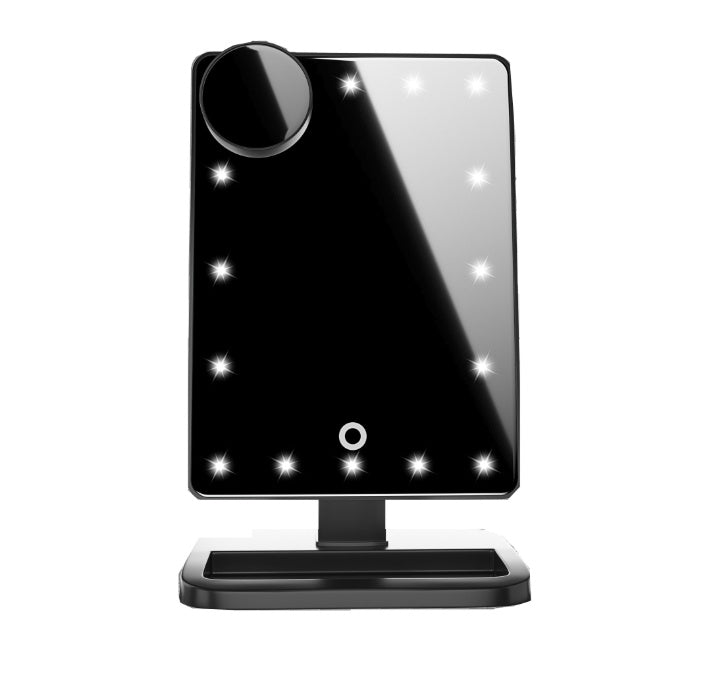 Touch Screen Makeup Mirror With 20 LED Light Bluetooth Music Speaker 10X Magnifying Mirrors Lights A&S Collection