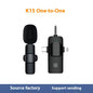 Wireless Collar Clip Microphone - 3-in-1 Design with Multi-Connector & 35-Hole Superior Sound Quality CJ