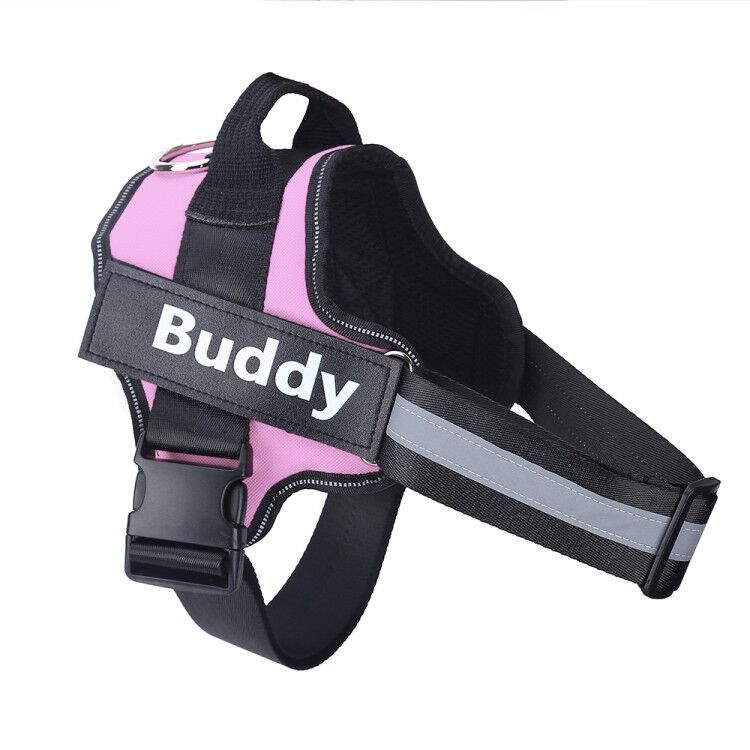 Personalized Dog Harness NO PULL Reflective Breathable Adjustable Pet Harness Vest For Small Large Dog Custom Patch Pet Supplies A&S Collection