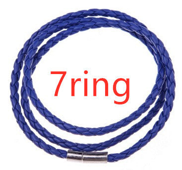 Personalized Mens Braided Genuine Leather Bracelet Stainless Steel Custom Beads Name Charm Bracelet For Men With Family Names A&S Collection