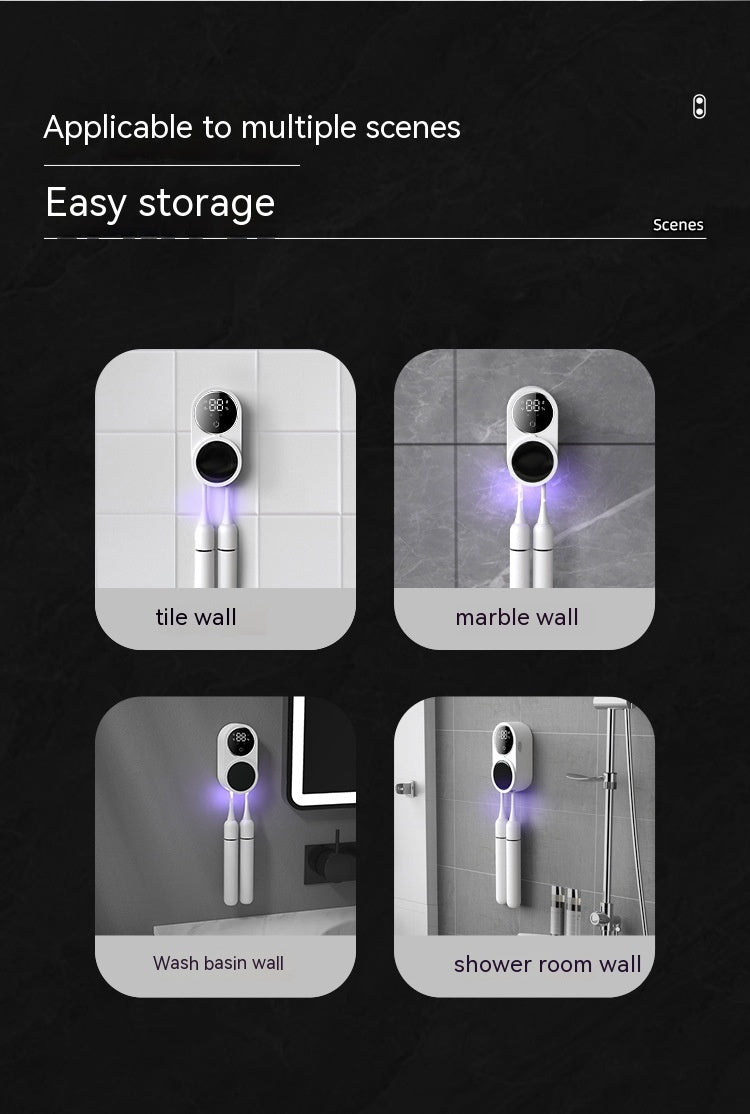 Tooth Brush Holder Sanitizer Uv Toothbrush Sanitizer Toothpaste Accessories Portable Toothbrush Sterilizer Portable Disinfectant A&S Collection