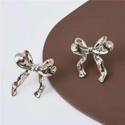 Bow Earrings Simple Style Fashionable And Versatile Earrings CJ