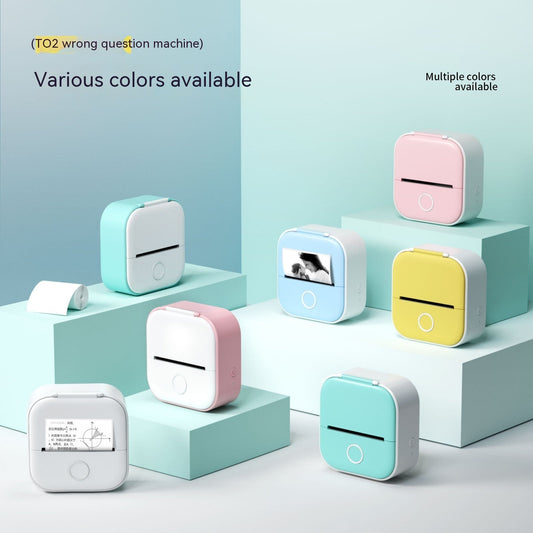 Portable Mini Thermal Label Printer: Home Photo Printer and Student Study Aid with Bluetooth Compatibility – Ideal for Price Tags and Error Correction A&S Collection