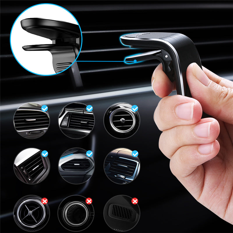 360° Magnetic Car Phone Holder | Air Vent Mount Stand for GPS and Hands-Free Use CJ
