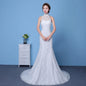Big red wedding dress bride large size waist fishtail wedding dress palace fishtail tail Korean hanging neck A&S Collection