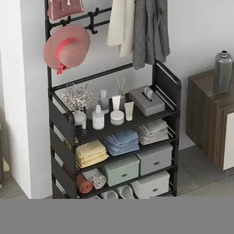 Clothes Hat Hangers Shoe Rack Multi-ayer Shoe Rack Simple Floor Shoes and Hat Racks Load-bearing Living Room Organizer Shelf A&S Collection