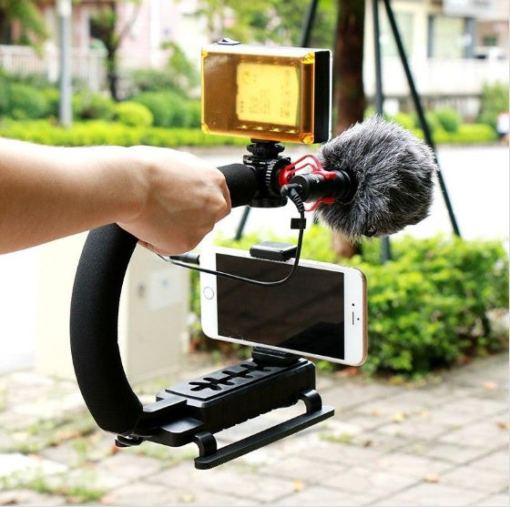 Ulanzi Handheld Smartphone Video Rig Stabilizer | Compatible with Apple & Samsung for Live Streaming, YouTube Filmmaking & Vlogging CJ