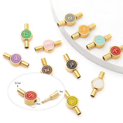 Elegant Constellation Bracelet: Stainless Steel and Leather, Preserved Color Design A&S Collection