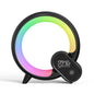 Creative Q Light Analog Sunrise Digital Display Alarm Clock Bluetooth Audio Intelligent Wake-up Q Colorful Atmosphere Light A&S Collection