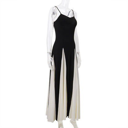 Color Contrast Sling Dresses - Shop Now CJ