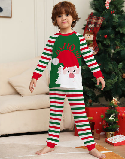 Christmas parent-child clothes printed home clothes pajamas