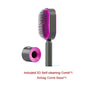 Self Cleaning Hair Brush For Women One-key Cleaning Hair Loss Airbag Massage Scalp Comb Anti-Static Hairbrush CJ