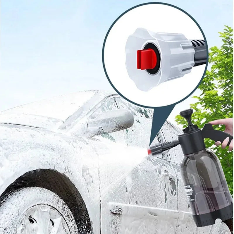 2L Hand Pump Foam Sprayer: Versatile Gardening and Cleaning Tool with Snow Foam Gun Nozzle and Pressure Relief Valve A&S Collection