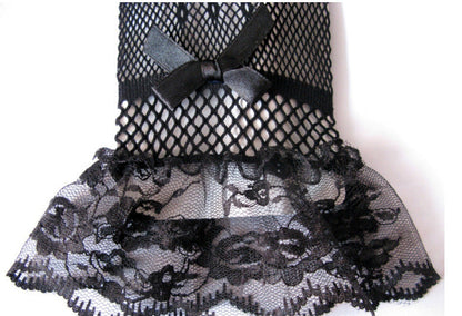 1 pair Knitted stretch mesh gloves A&S Collection
