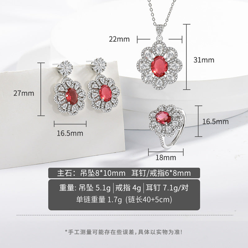 Bride Jewelry Earrings Necklace Jewelry Suit A&S Collection