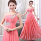 Evening dress one-shoulder dinner banquet long banquet A&S Collection