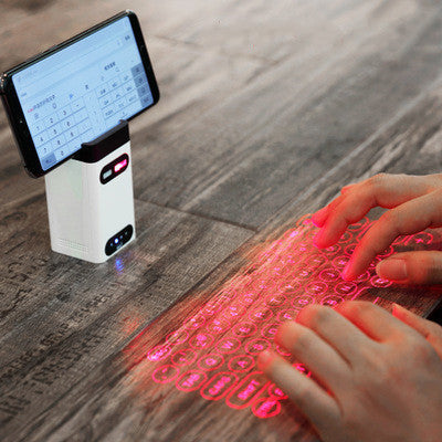 LEING FST Virtual Laser Keyboard Bluetooth Wireless Projector Phone Keyboard For Computer Pad Laptop With Mouse Function A&S Collection