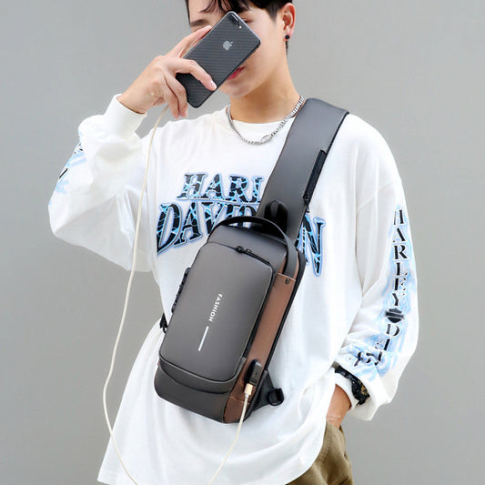 Motorcycle Chest Bag Password Anti-theft Men's Fashion A&S Collection