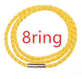 Personalized Mens Braided Genuine Leather Bracelet Stainless Steel Custom Beads Name Charm Bracelet For Men With Family Names A&S Collection