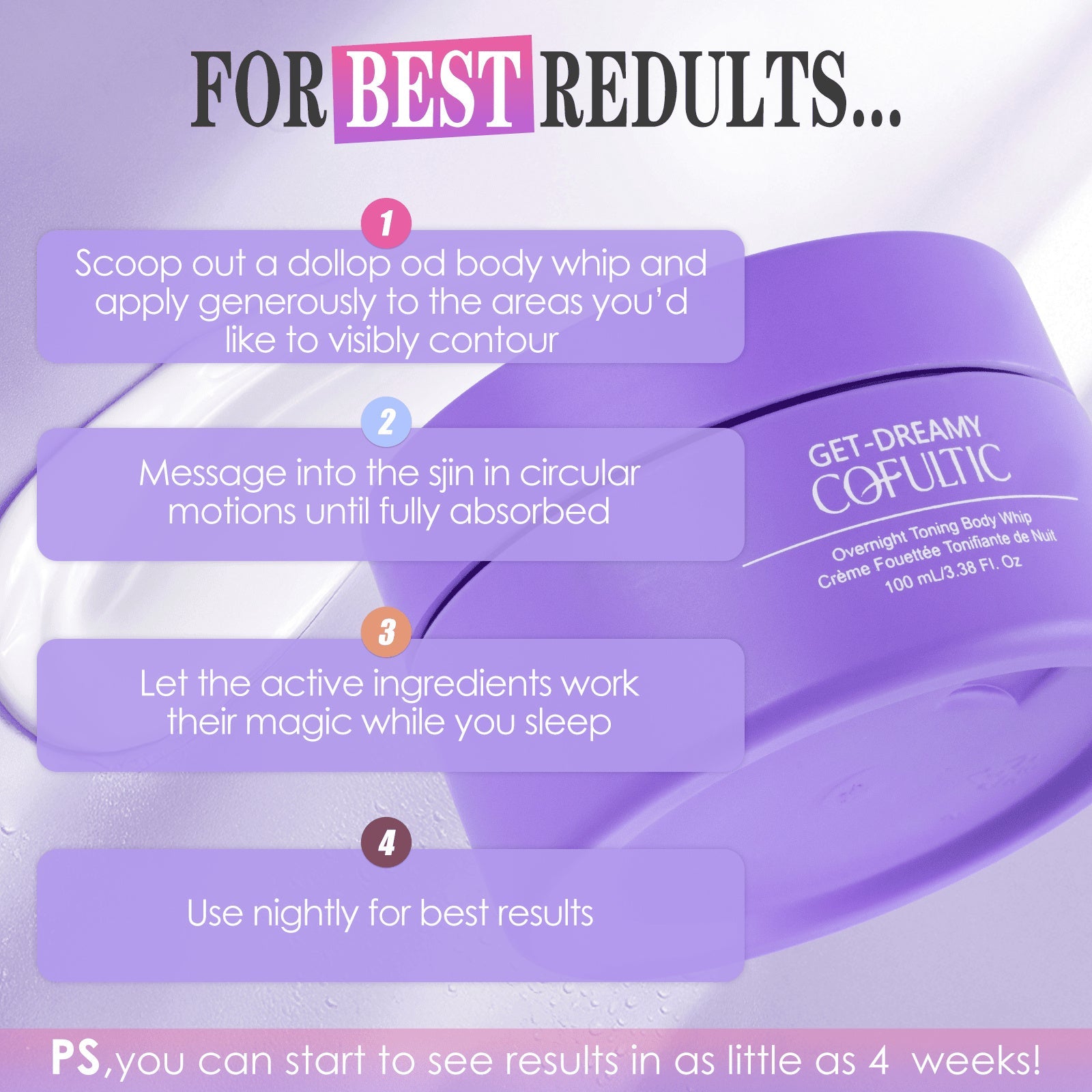 Cofultic Night Sleep Tightening Cream Flat Wrinkles A&S Collection