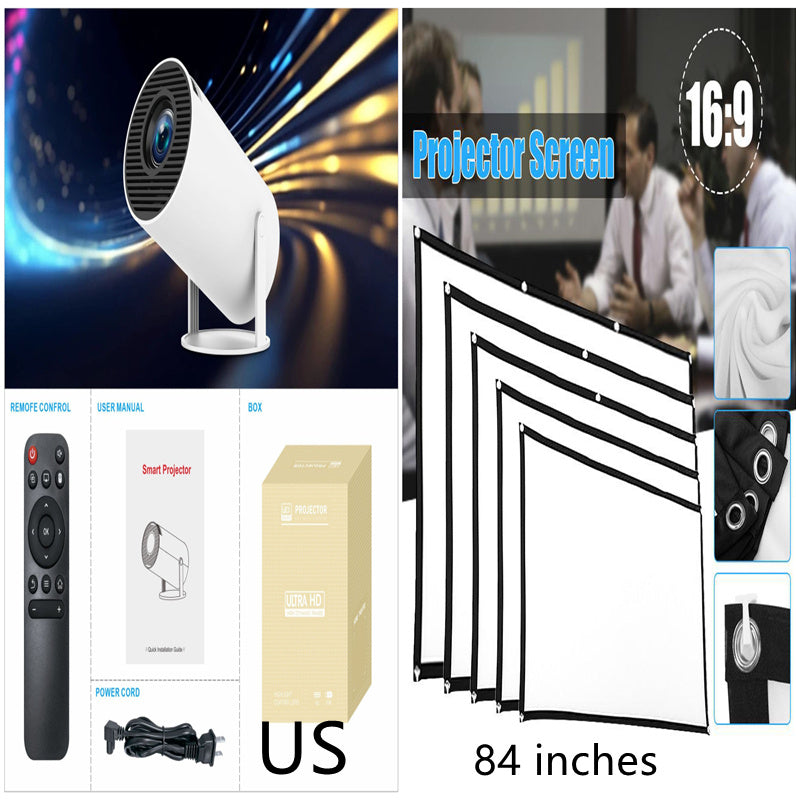 HY300 Pro Projector Home Theater Entertainment Portable Small Projector A&S Collection