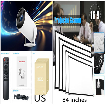 HY300 Pro Projector Home Theater Entertainment Portable Small Projector A&S Collection