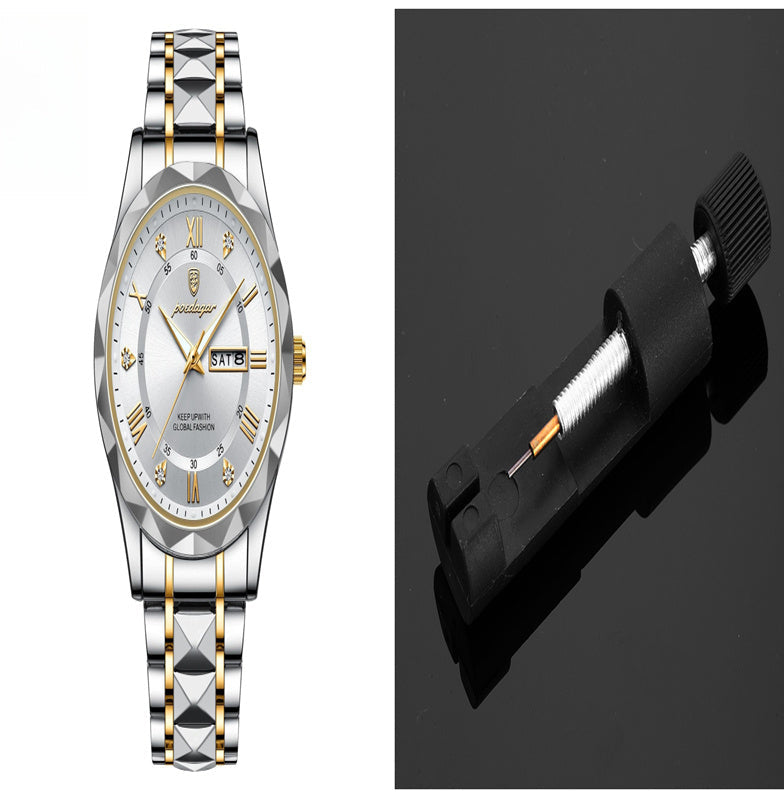 Men's Waterproof Double Calendar Luminous Quartz Watch A&S Collection