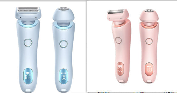 2 In 1 Hair Removal Epilator USB Rechargeable Trimmer Women Body Razor Face Leg Armpit Bikini Hand Pubic Shaver Hair Remover A&S Collection