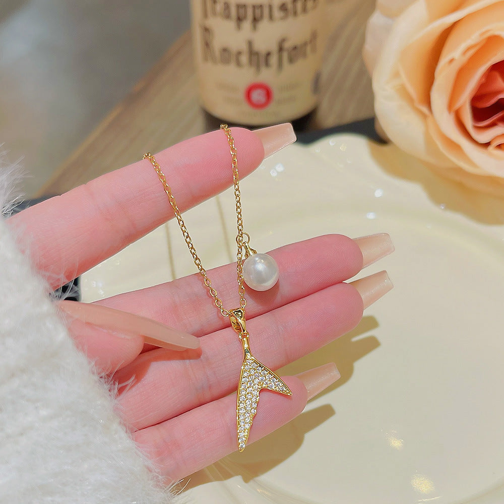 Fashion Titanium Steel Necklace - Light Luxury Design with Advanced Sense for Unique Style CJ
