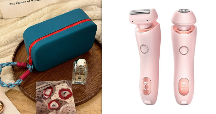 2 In 1 Hair Removal Epilator USB Rechargeable Trimmer Women Body Razor Face Leg Armpit Bikini Hand Pubic Shaver Hair Remover A&S Collection