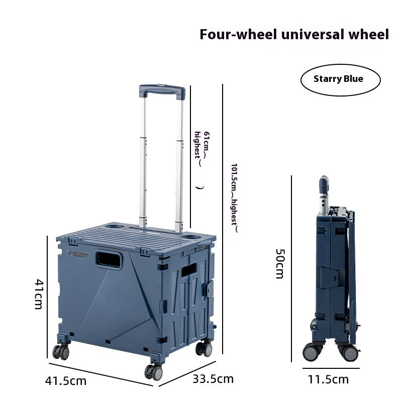 Household Portable Folding Supermarket Trolley CJ