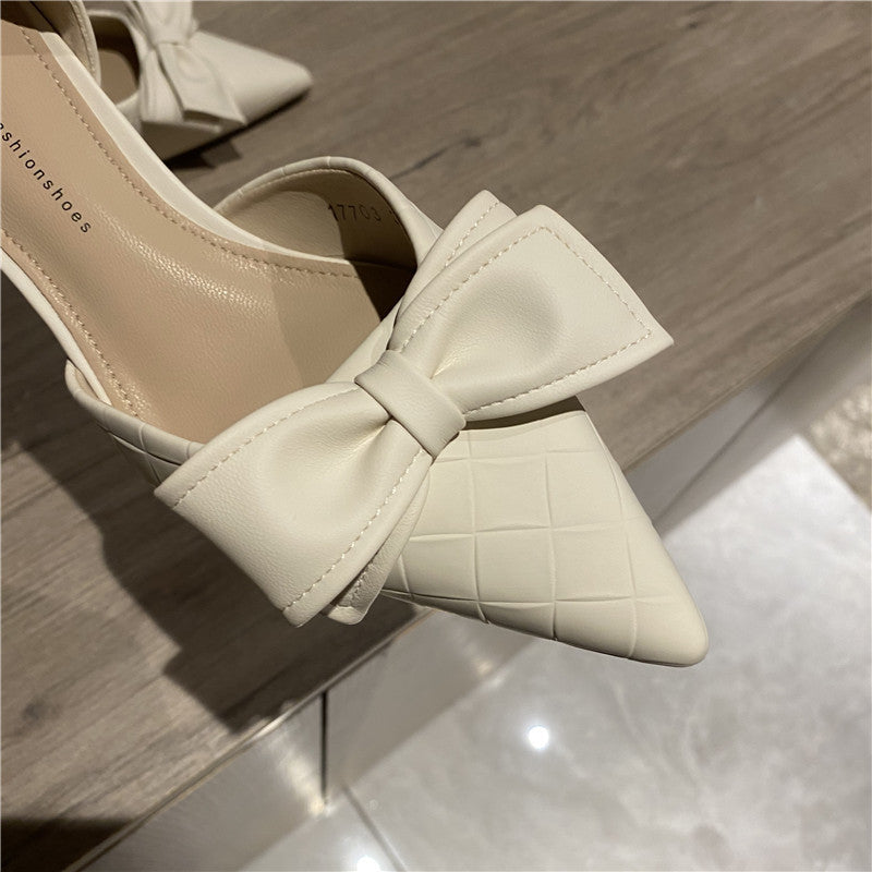 Elegant White French High Heels: Perfect for Weddings and Special Moments CJ