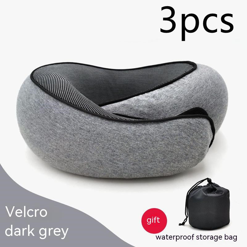 Travel Neck Pillow Non-Deformed Airplane Pillow Travel Neck Cushion Durable U-Shaped Travel Memory Cotton Nap Neck Pillow A&S Collection