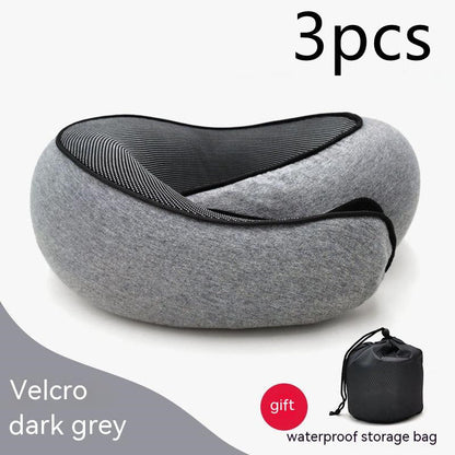 Travel Neck Pillow Non-Deformed Airplane Pillow Travel Neck Cushion Durable U-Shaped Travel Memory Cotton Nap Neck Pillow A&S Collection
