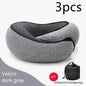 Travel Neck Pillow Non-Deformed Airplane Pillow Travel Neck Cushion Durable U-Shaped Travel Memory Cotton Nap Neck Pillow A&S Collection