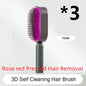 Self Cleaning Hair Brush For Women One-key Cleaning Hair Loss Airbag Massage Scalp Comb Anti-Static Hairbrush CJ