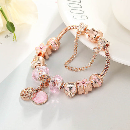 Fashion Love Geometric Rose Gold Bracelet Women's Jewelry A&S Collection