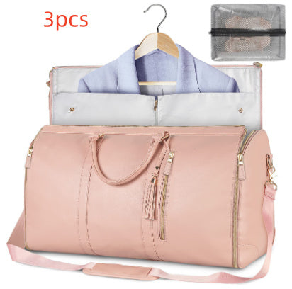 Large Capacity Travel Duffle Bag Women's Handbag Folding Suit Bag Waterproof Clothes Totes A&S Collection