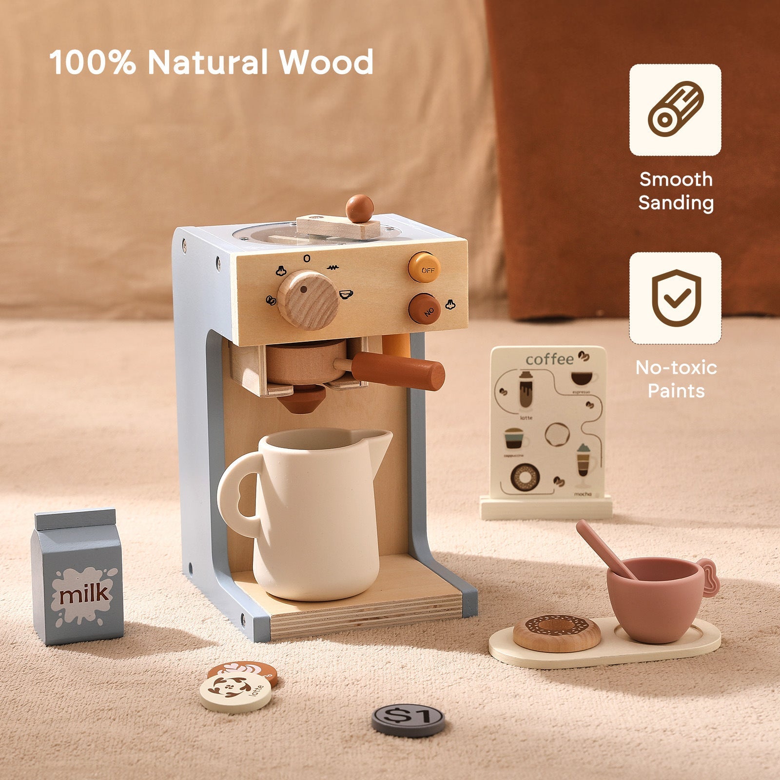 Mini Kitchen Coffee Machine Model Toys A&S Collection