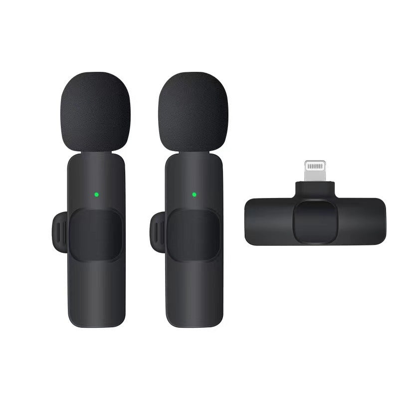 Dual Wireless Lavalier Microphone - Perfect for Outdoor Use with Crystal-Clear Audio CJ