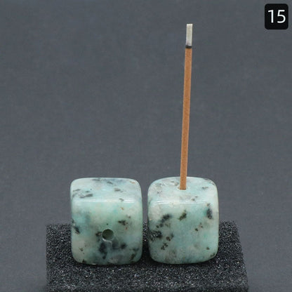 Exquisite crystal agate incense holders—add elegance to any space. CJ